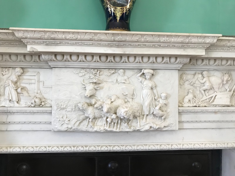 Ornate fireplace mantle