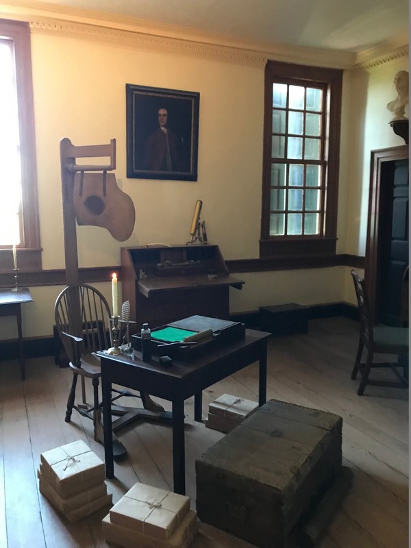 an office inside the main house at Mt Vernon